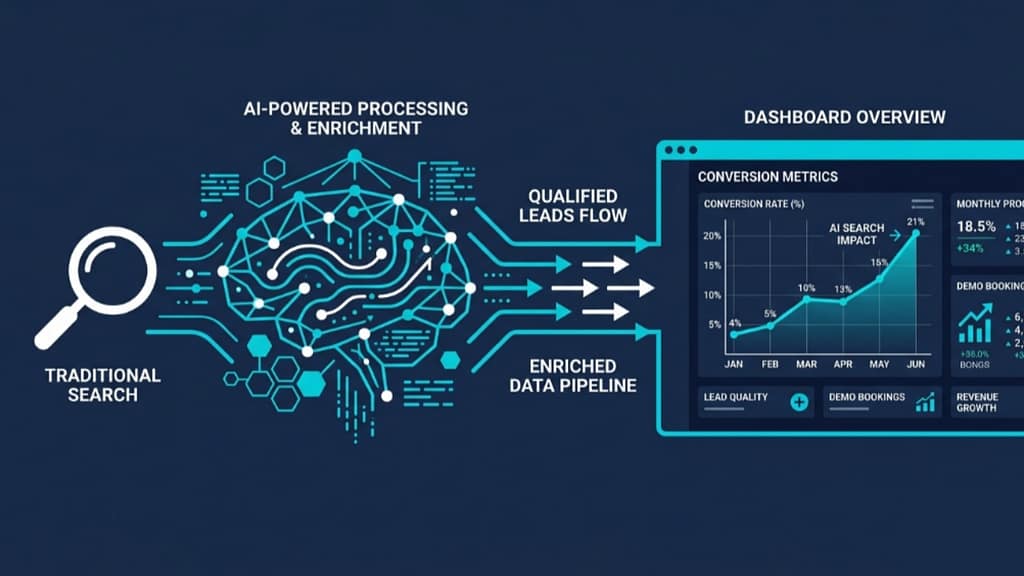 AI SEO for B2B SaaS — AI search funnel converting buyers into SaaS pipeline in 2026