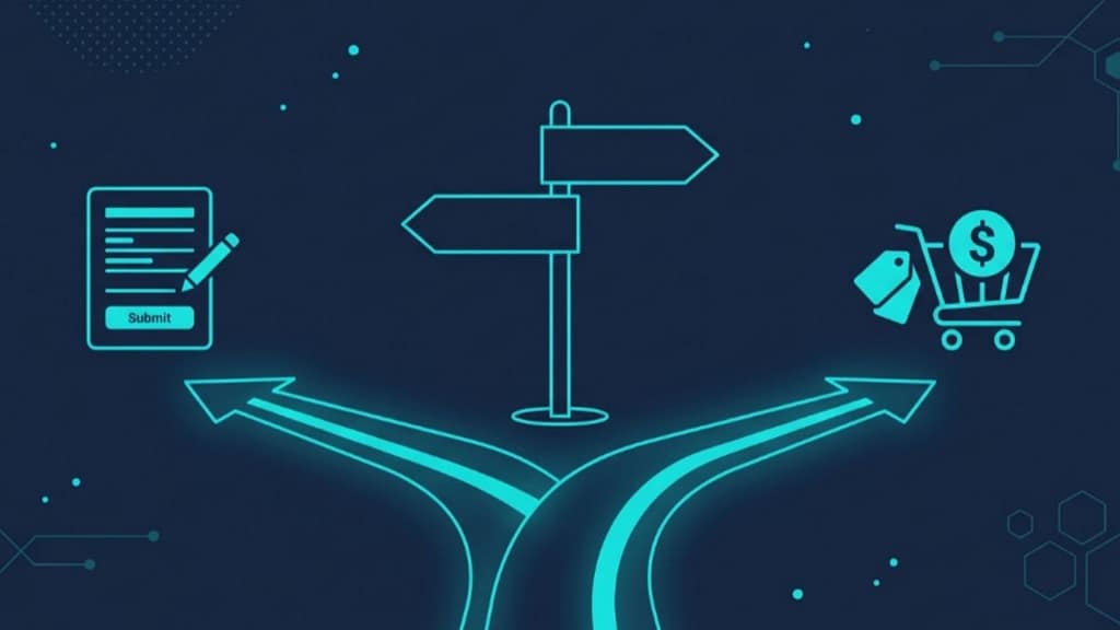 Diverging funnel paths for high-ticket vs self-serve SaaS pricing