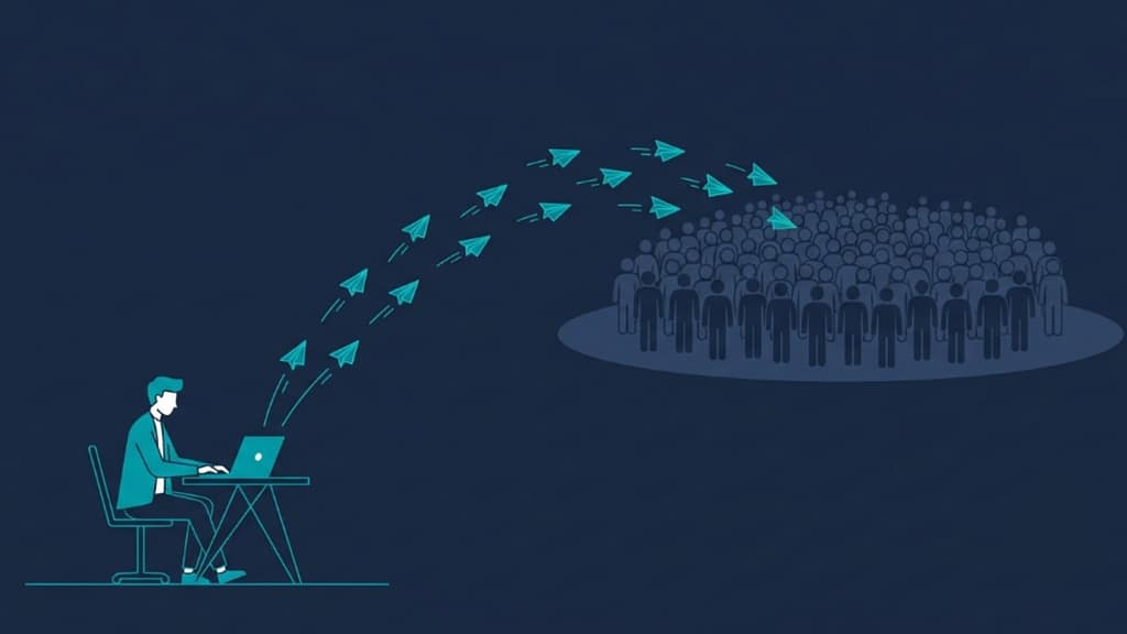 Solo SaaS founder manually reaching out to get their first 100 SaaS customers