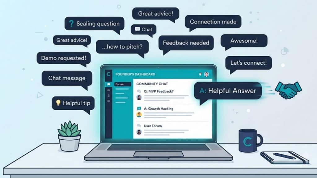 Founder using community participation on Reddit and Slack as a B2B SaaS growth marketing strategy channel