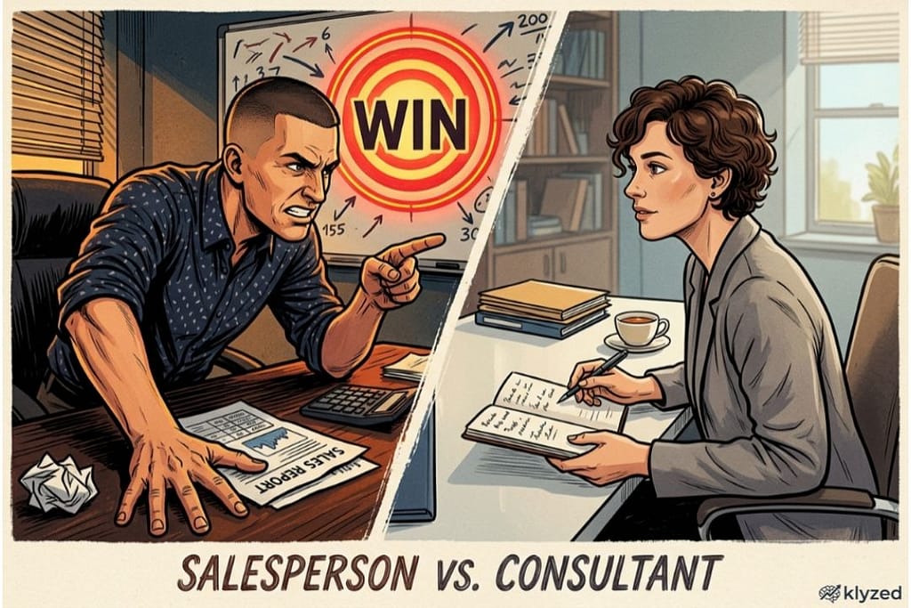 sales mistake closer vs consultant mindset