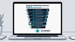 best onboarding checklist for SaaS startups showing six-stage user activation funnel on a laptop screen